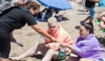 EL INADI VOLVI A VISITAR LA PLAYA INTEGRADA